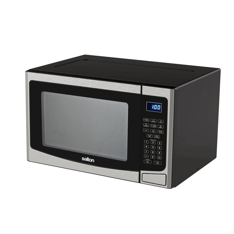 Salton 30PX98 Four à Micro-Ondes 1,2 pi cube Acier Inoxydable - Simple Boutique