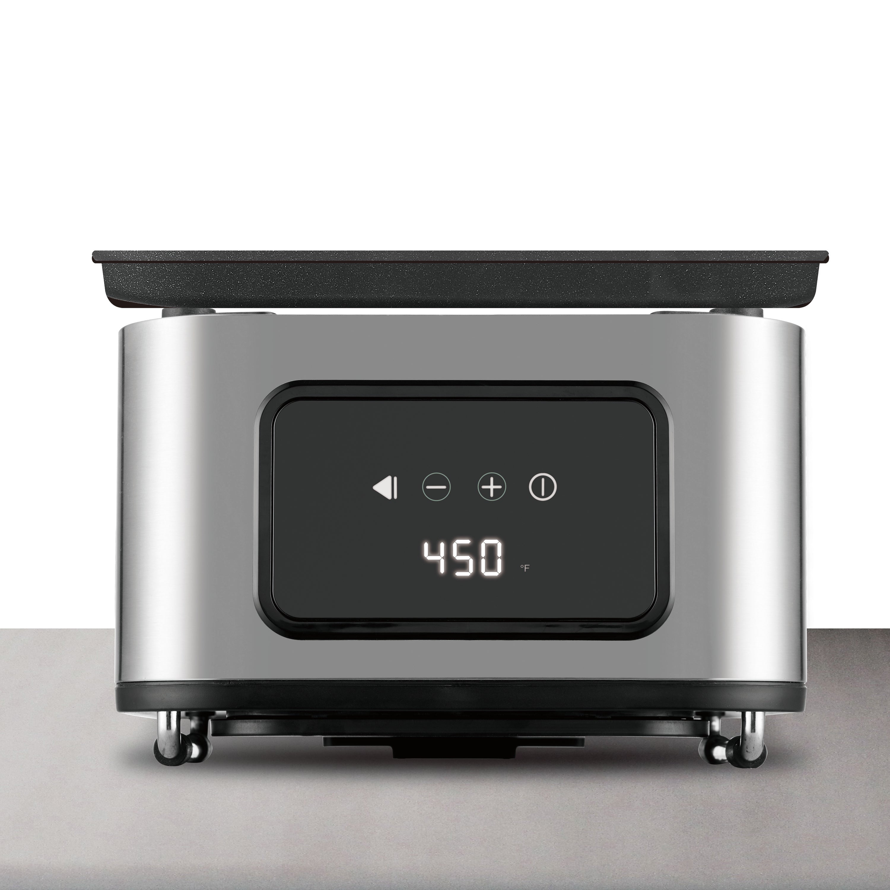 Salton AF2090 Friteuse à Air, Capacité de 4.6L, 10 Fonctions Préprogrammées, Panier en Verre, Noir - Simple Boutique