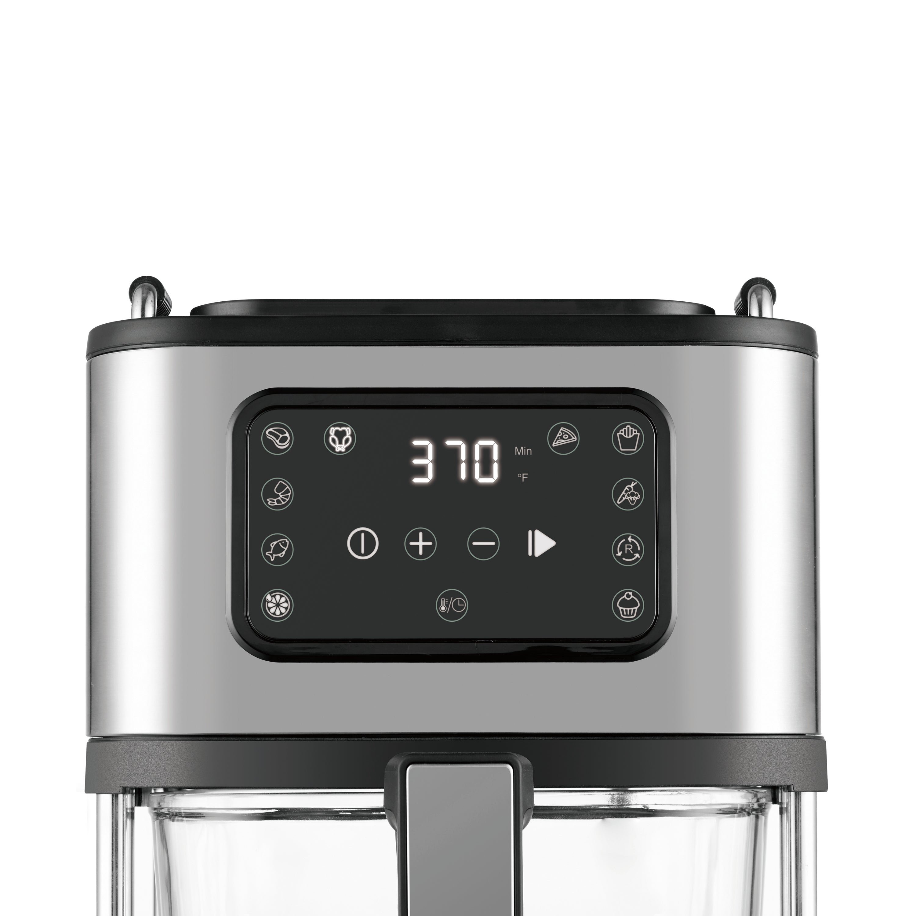 Salton AF2090 Friteuse à Air, Capacité de 4.6L, 10 Fonctions Préprogrammées, Panier en Verre, Noir - Simple Boutique