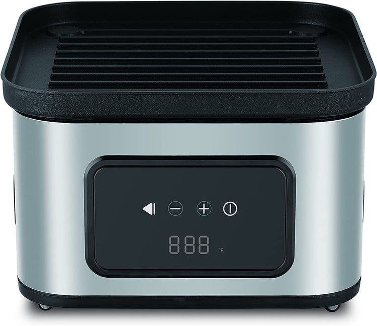 Salton AF2090 Friteuse à Air, Capacité de 4.6L, 10 Fonctions Préprogrammées, Panier en Verre, Noir - Simple Boutique