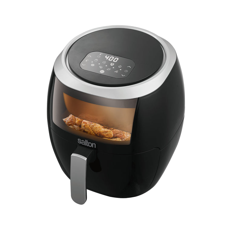 Salton AF2103 Friteuse à Air XXL, Capacité de 8L, 8 Fonctions Préprogrammées, Affichage Digital, 1700 Watts, Noir - Simple Boutique