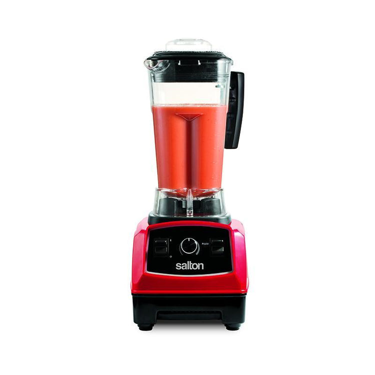 Salton BL1486RBT - Mélangeur Puissant, 1500 watts, Système à 8 Lames, Rouge - Simple Boutique