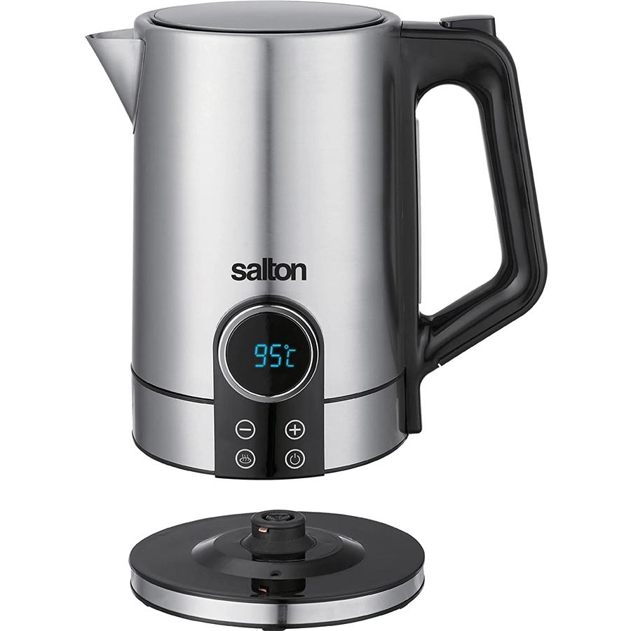 Salton - Bouilloire Électrique Sans-Fil, Capacité de 1.7 Litre, 1500 Watts, Acier Inoxydable - Simple Boutique