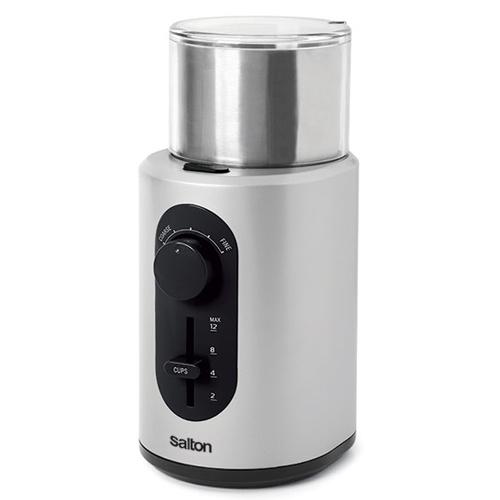 Salton CG1451 Moulin À Café Et Épices Deluxe Acier Inoxydable - Simple Boutique
