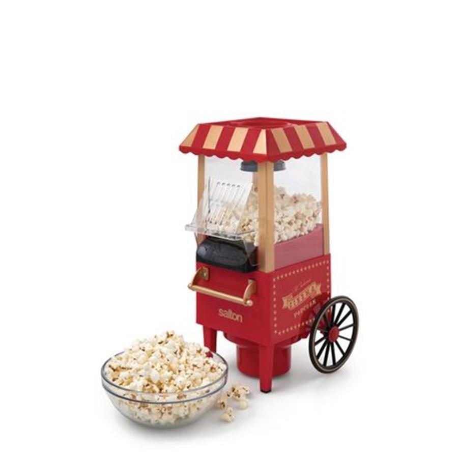 Salton CP1716 Appareil à Pop-Corn Éclateur à Maïs à Air Chaud Rouge - Simple Boutique