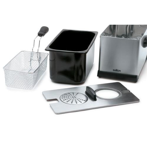 Salton DF1233 Friteuse Facile À Nettoyer Acier Inoxydable 3 Litres - Simple Boutique