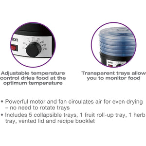 Salton DH1460 Déshydrateur Pour Aliments VitaPro® Noir - Simple Boutique