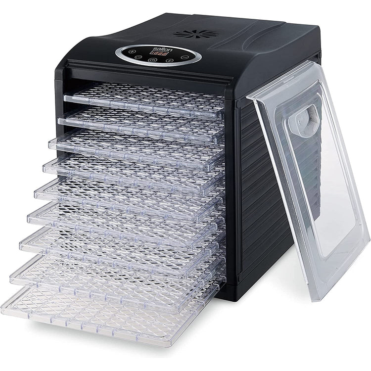 Salton - Déshydrateur Électrique XXL avec 9 Plateaux, Contrôle Numérique de la Température, Noir - Simple Boutique