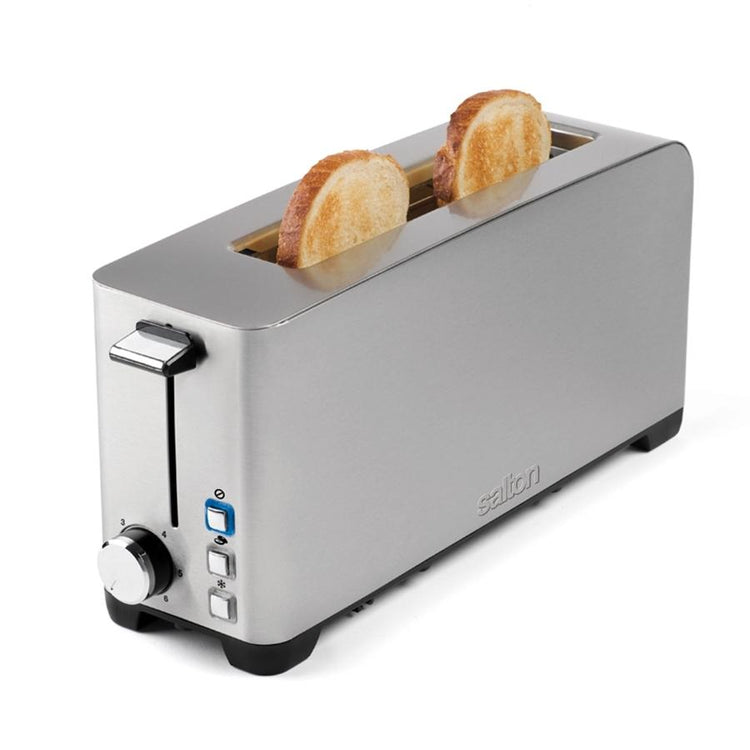 Salton ET1816 Grille-Pain a Longues Fentes En Acier Inoxydable 2 Tranches - Simple Boutique