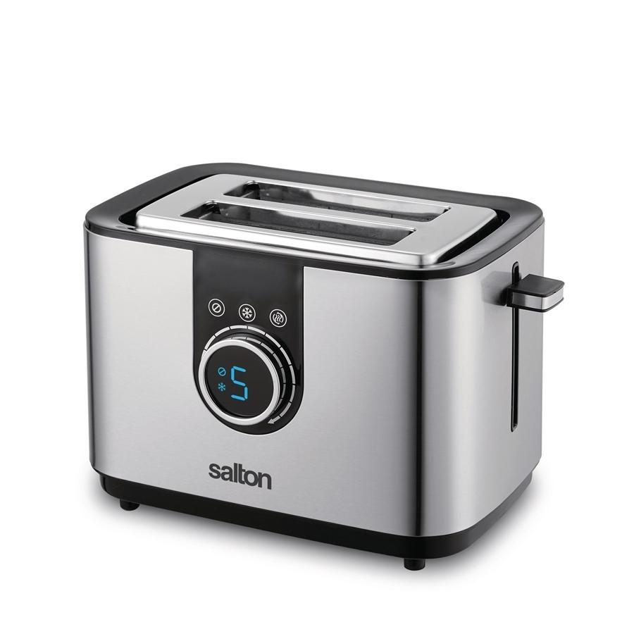 Salton ET2075 - Grille-Pain 2 Tranches avec Affichage Numérique, Acier Inoxydable - Simple Boutique