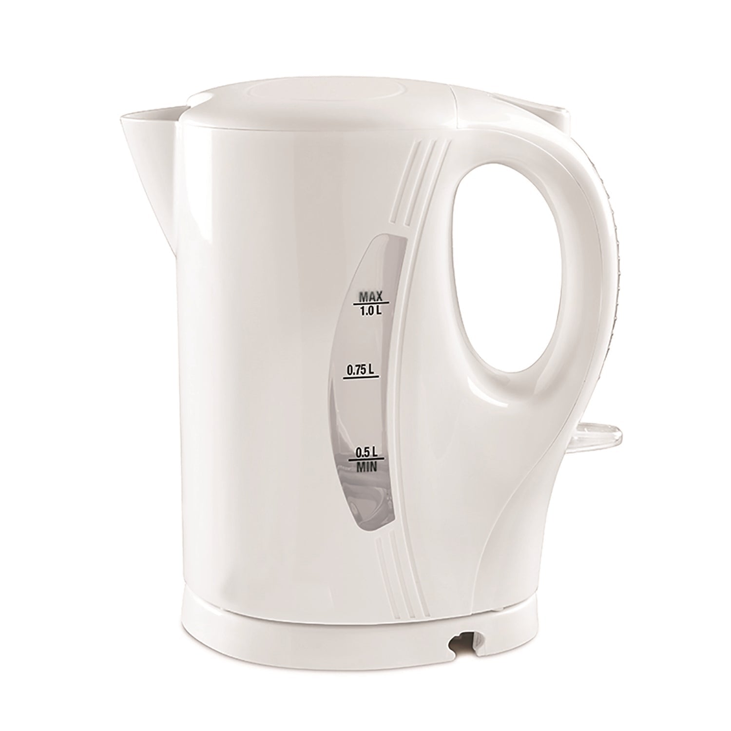 Salton Essentials - Bouilloire Électrique Sans-Fil avec une Capacité de 1 Litre, Blanc - Simple Boutique