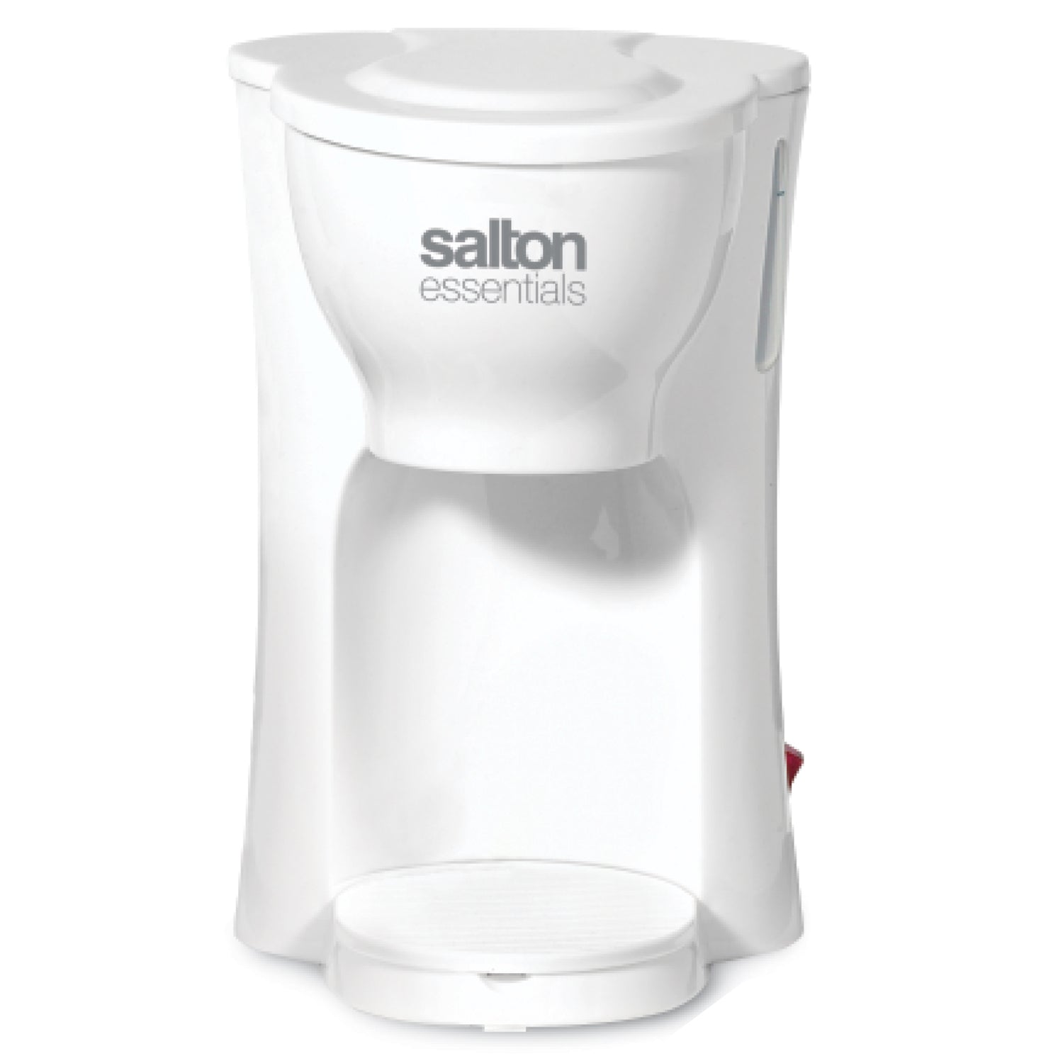 Salton Essentials - Cafetière 1 Tasse Compact avec Filtre Permanent, Blanc - Simple Boutique