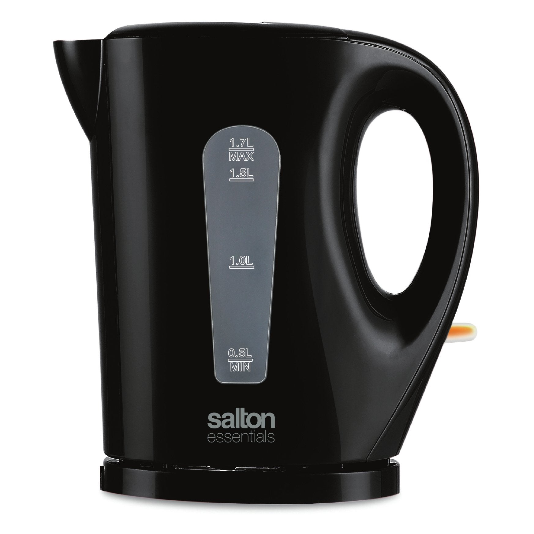 Salton Essentials EJK1821B - Bouilloire Électrique Sans-Fil, Capacité de 1.7 Litre, Noir - Simple Boutique