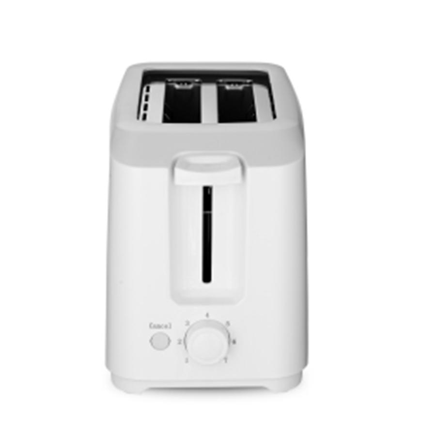 Salton Essentials - Grille-Pain Compact, Capacité de 2 Tranches, Blanc - Simple Boutique