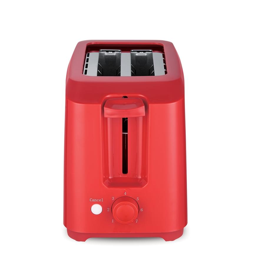 Salton Essentials - Grille-Pain Compact, Capacité de 2 Tranches, Rouge - Simple Boutique
