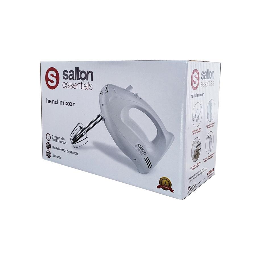 Salton Essentials - Mélangeur à Main à 5 Vitesses, 200 Watts, Blanc - Simple Boutique