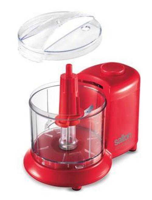 Salton Essentials Mini Hachoir Électrique 100W Rouge - Simple Boutique