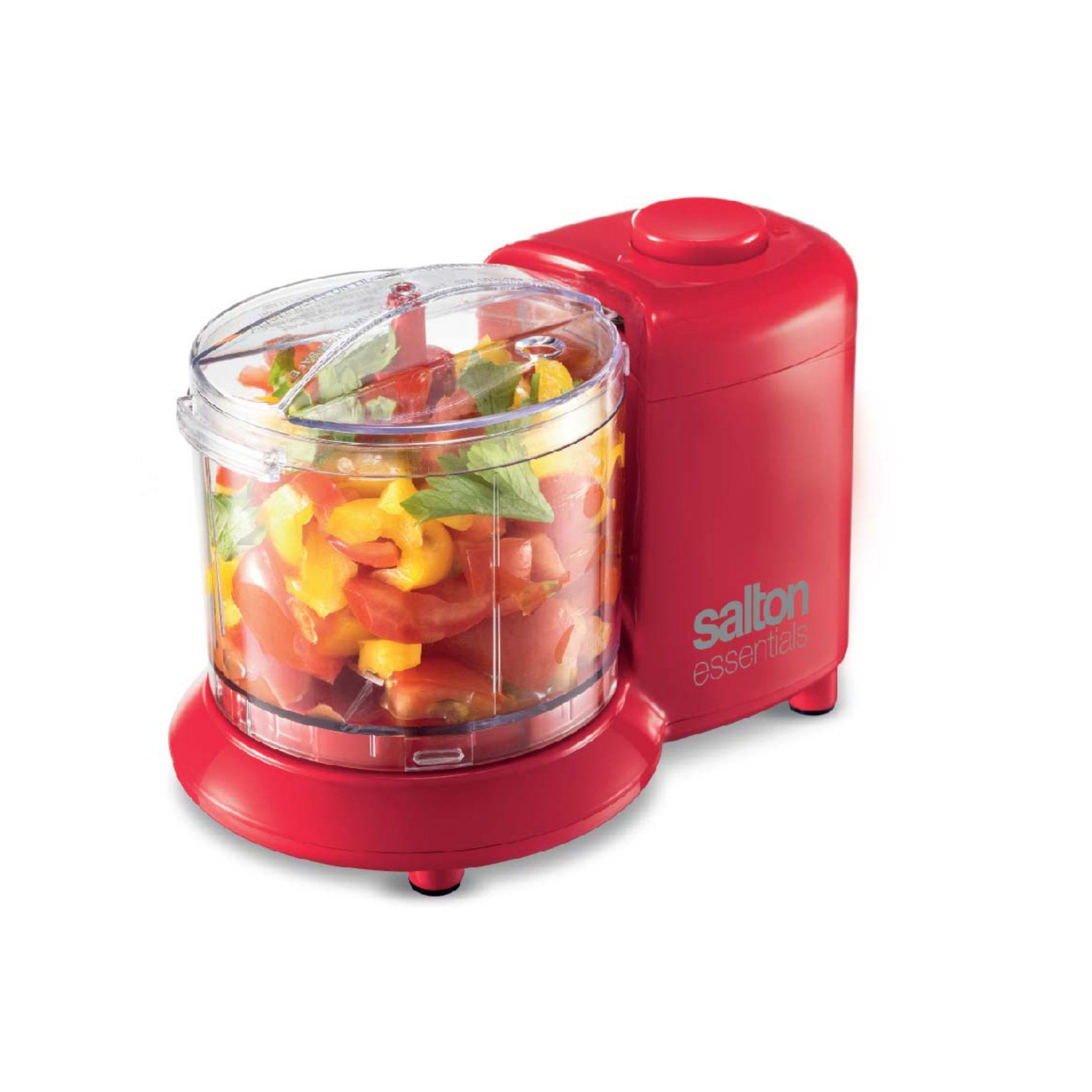 Salton Essentials Mini Hachoir Électrique 100W Rouge - Simple Boutique