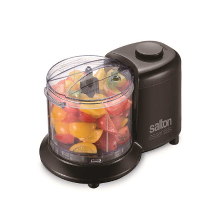 Salton Essentials - Mini Hachoir Électrique avec une Capacité de 1.4 Tasses, 100 Watts, Noir - Simple Boutique