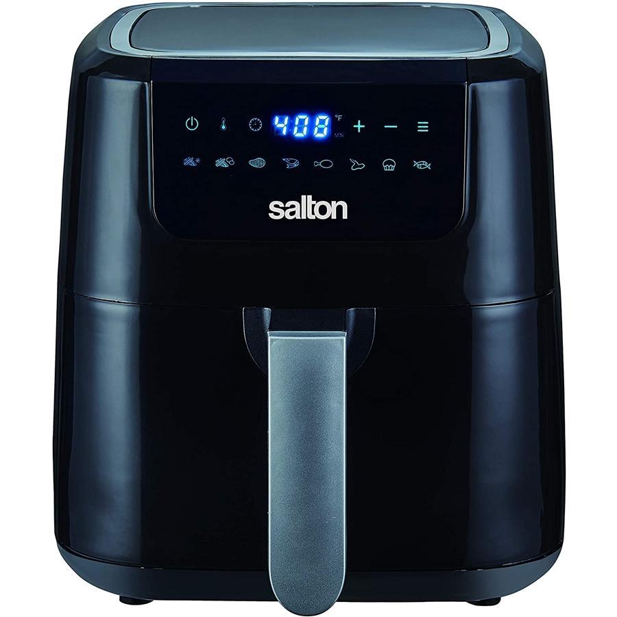 Salton - Friteuse Numérique à Air XL, Capacité de 5L, 1400W, avec 8 Fonctions Préprogrammées, Noir - Simple Boutique