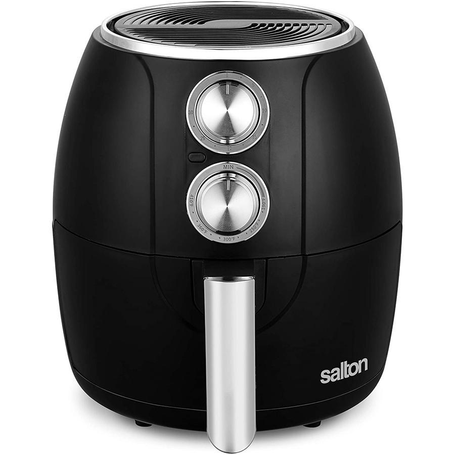Salton - Friteuse à Air, Capacité de 3L, 1200W, avec Protection Contre la Surchauffe et Minuterie de 30 Minutes, Noir - Simple Boutique