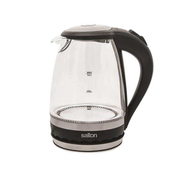 Salton GK1831 Bouilloire Électrique en Verre Sans Fil Noir - Simple Boutique