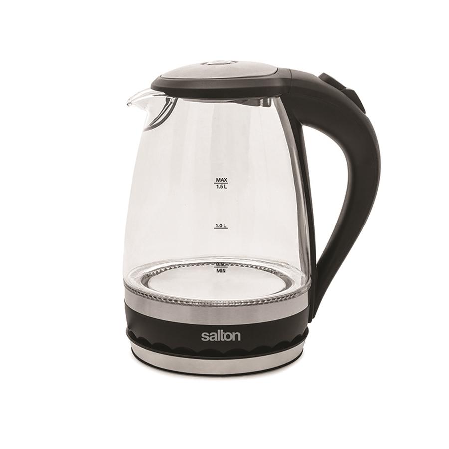 Salton GK1831 Bouilloire Électrique en Verre Sans Fil Noir - Simple Boutique