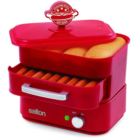 Salton HD1905 Cuiseur à Vapeur pour Hot-Dog Rouge
