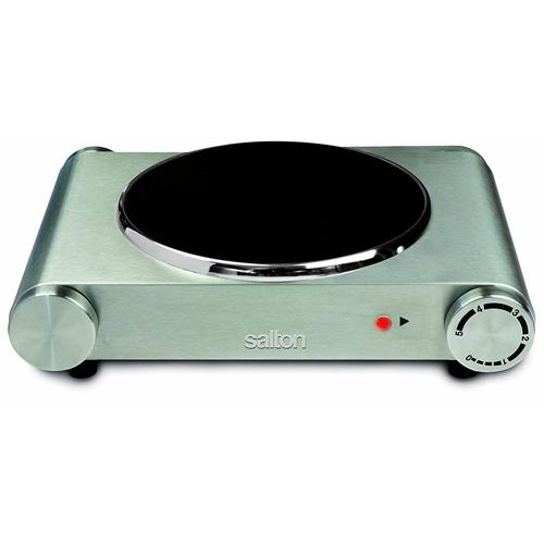 Salton HP1502 Réchaud Portable Simple À Infrarouge En Acier Inoxydable - Simple Boutique