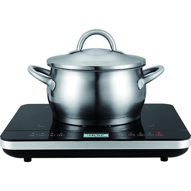 Salton ID1880 - Plaque de Cuisson Portable à Induction avec Affichage Digital et Sonde de Température, Noir - Simple Boutique
