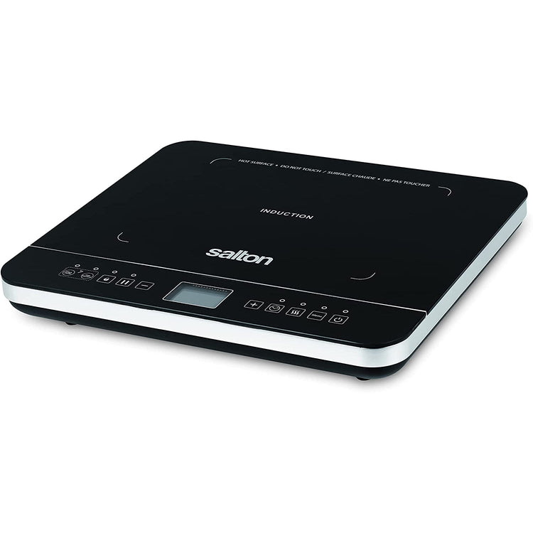 Salton ID1880 - Plaque de Cuisson Portable à Induction avec Affichage Digital et Sonde de Température, Noir - Simple Boutique