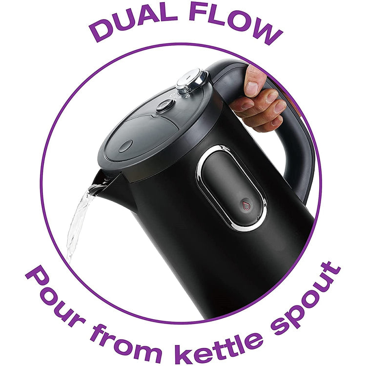 Salton JK2079 Salton Bouilloire Polyvalente et Distributeur d'eau Chaude, 1,5 l Noir - Simple Boutique