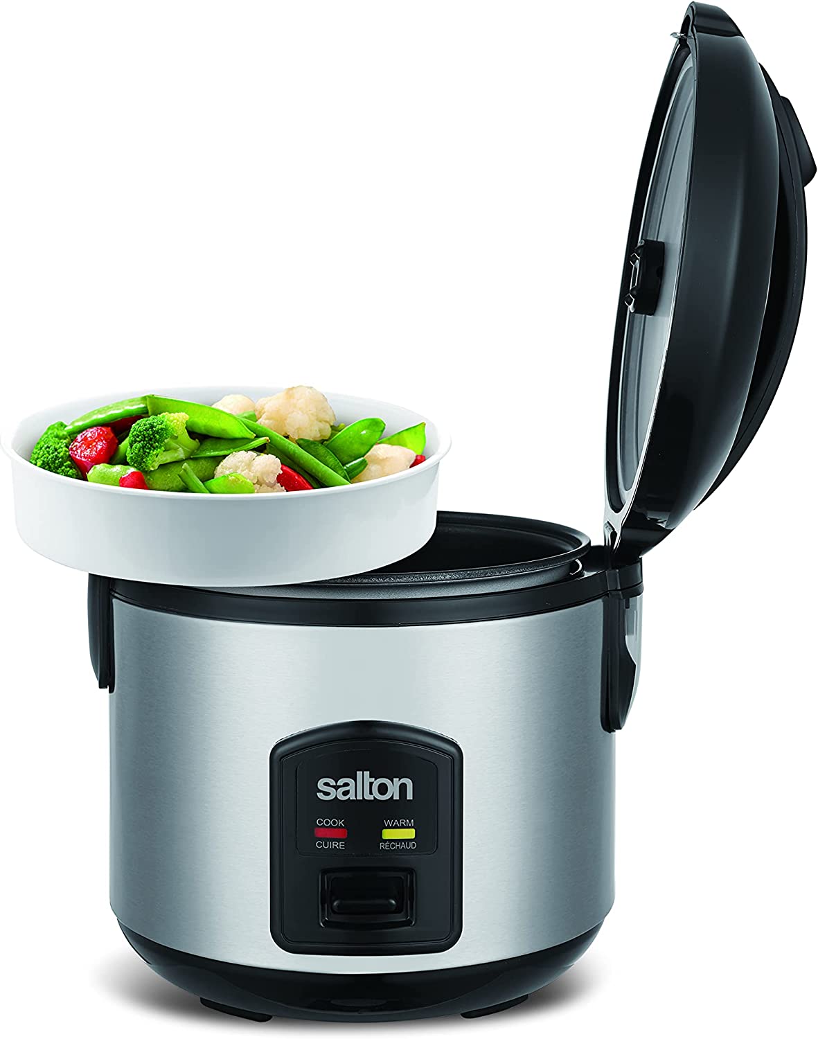 Salton RC2027 Cuiseur À Riz Automatique 8 Tasses, Acier Inoxydable - Simple Boutique