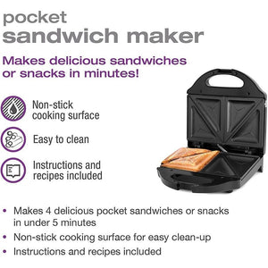 Salton SM1068BK Grill à Sandwich Noir - Simple Boutique