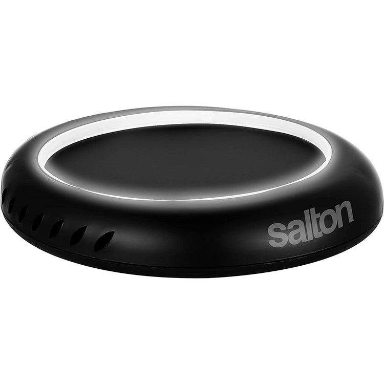 Salton SMW2094BKW - Chauffe-Tasse pour Café, Thé, Bougie Odorante ou Cire avec Éclairage DEL, Noir - Simple Boutique