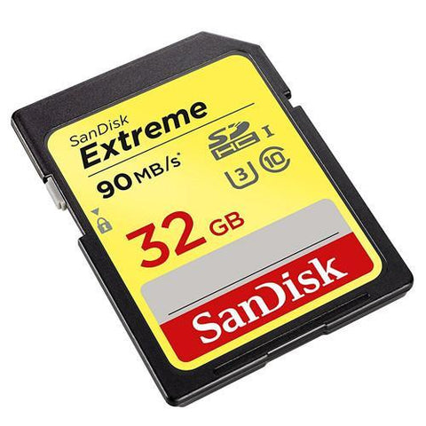 SanDisk Extreme Carte SDHC Class 10 - USH-1 90R/40W MB/s 32 GB