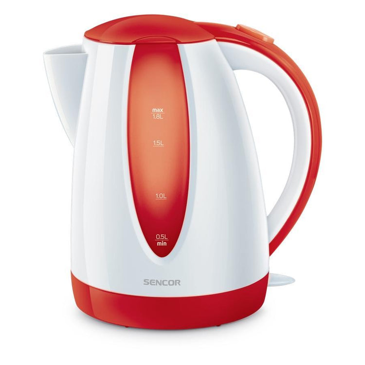 Sencor - Bouilloire Électrique avec Filtre Amovible, Capacité de 1.8 Litres, 1200W, Rouge - Simple Boutique