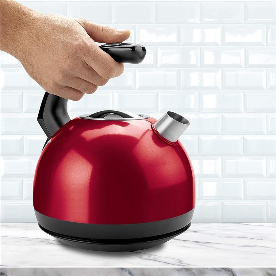 Sencor - Bouilloire Électrique avec Réglage de la Température et Affichage LED, Capacité de 1.5L, 1500W, Rouge Métallique - Simple Boutique