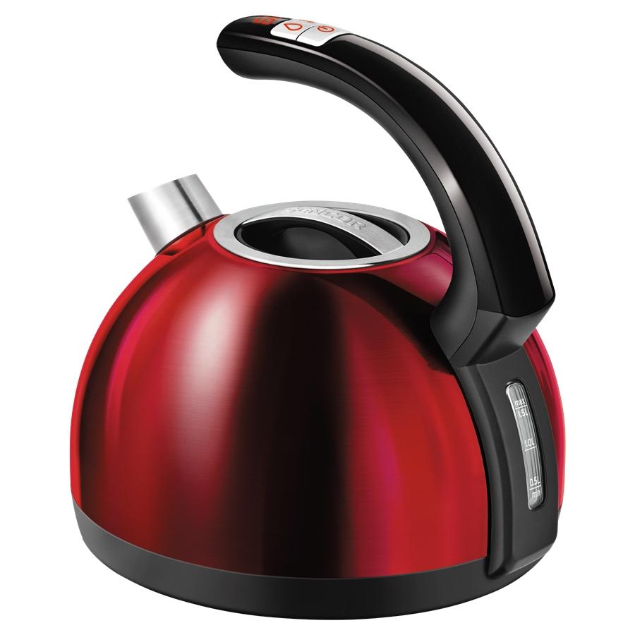 Sencor - Bouilloire Électrique avec Réglage de la Température et Affichage LED, Capacité de 1.5L, 1500W, Rouge Métallique - Simple Boutique