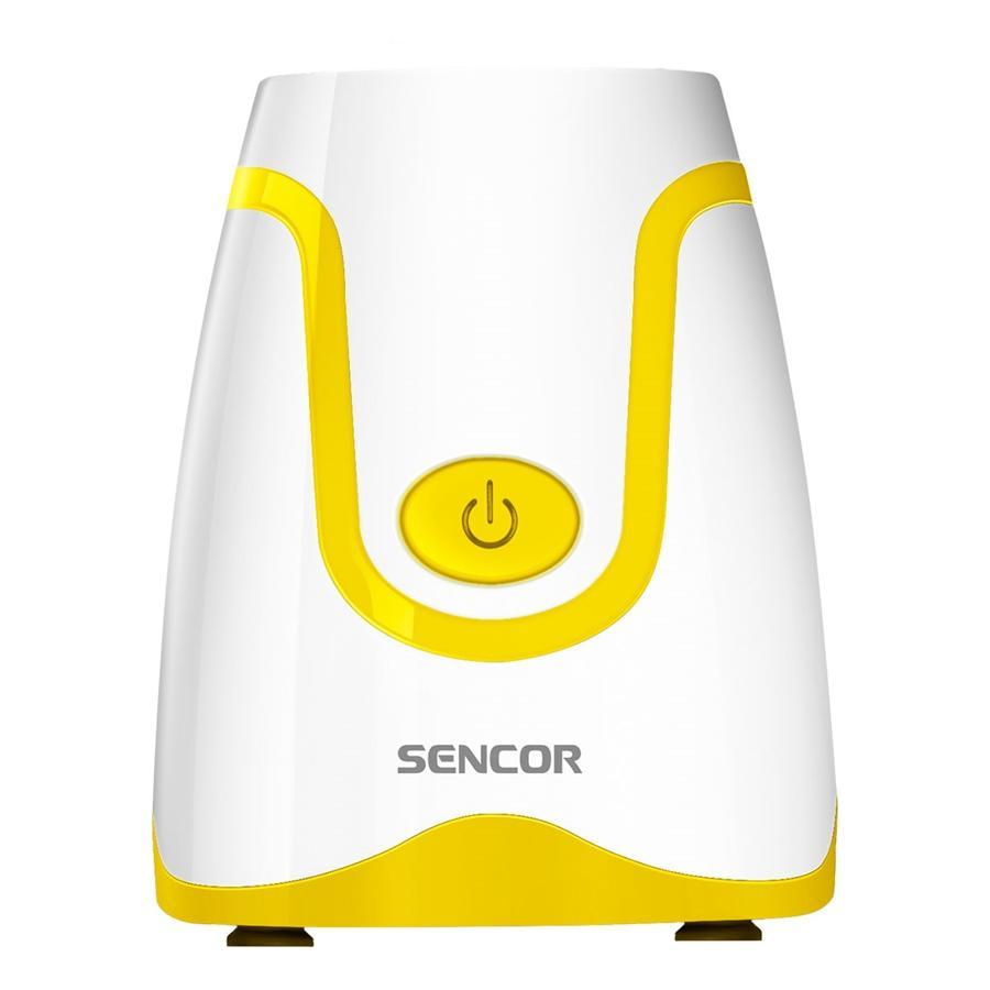 Sencor - Mélangeur Personnel avec un Capactité de 0.6L + Moulin à Café, 300W, Jaune - Simple Boutique
