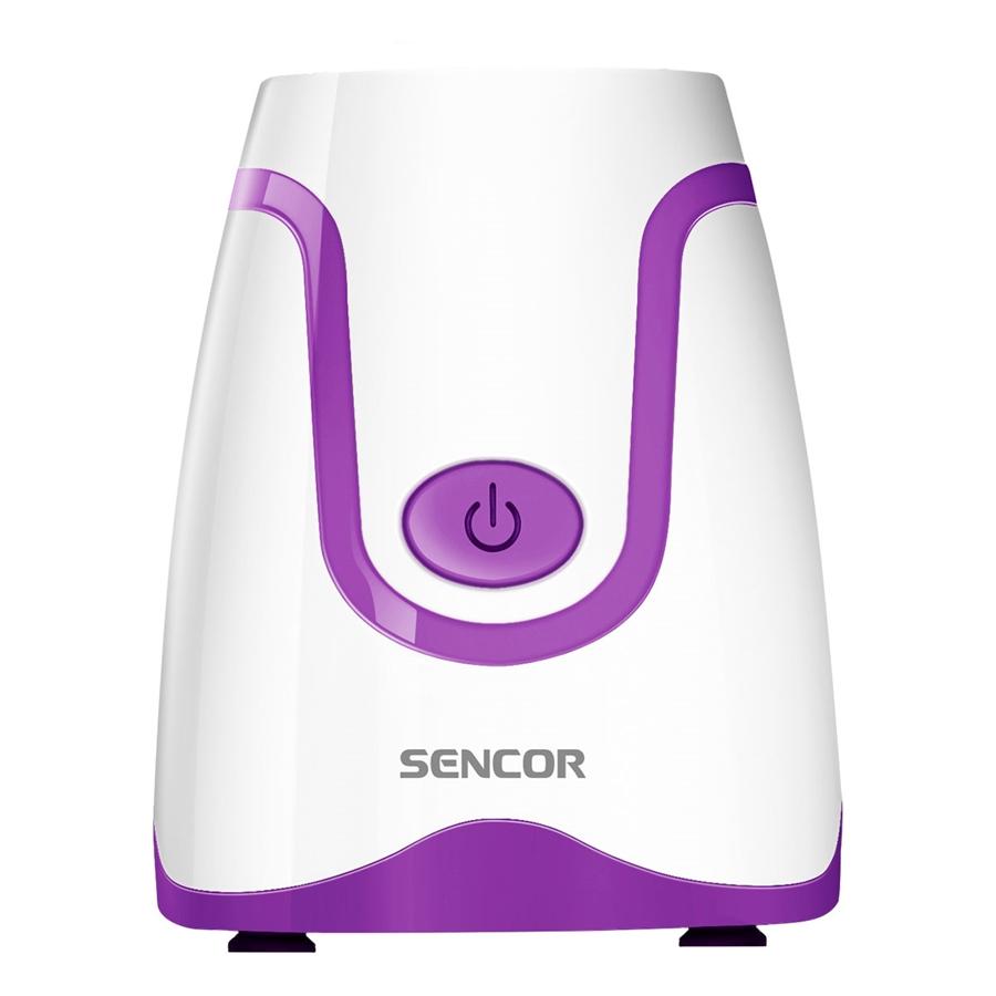 Sencor - Mélangeur Personnel avec un Capactité de 0.6L + Moulin à Café, 300W, Mauve - Simple Boutique