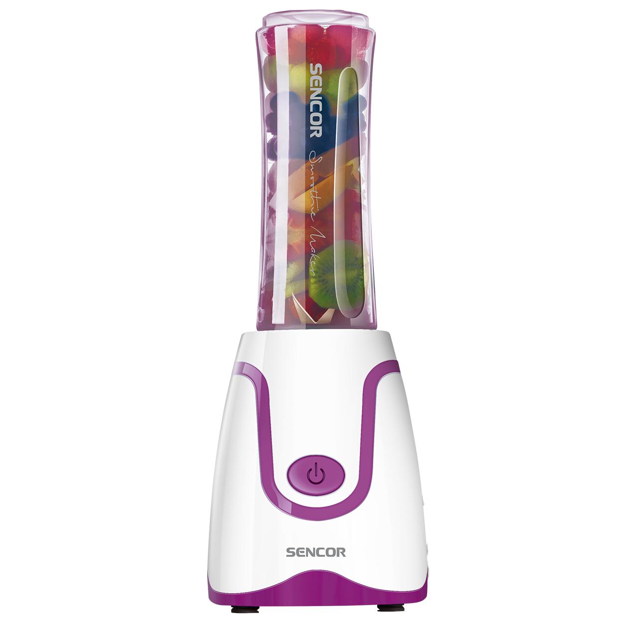 Sencor - Mélangeur Personnel avec un Capactité de 0.6L + Moulin à Café, 300W, Mauve - Simple Boutique