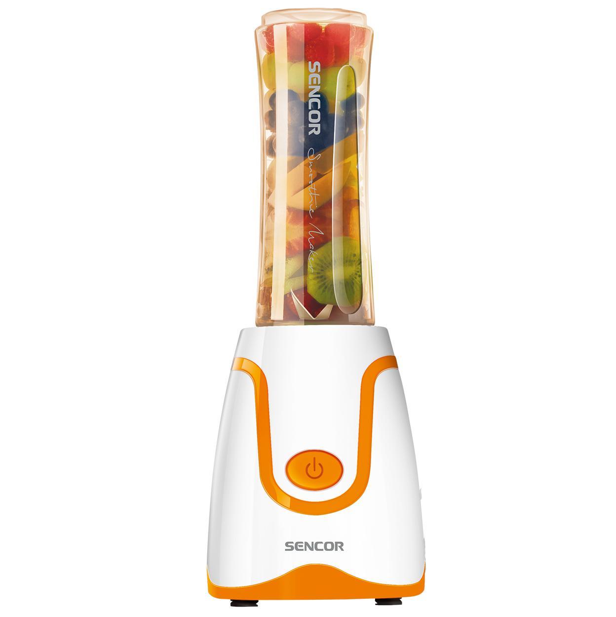 Sencor - Mélangeur Personnel avec un Capactité de 0.6L + Moulin à Café, 300W, Orange - Simple Boutique