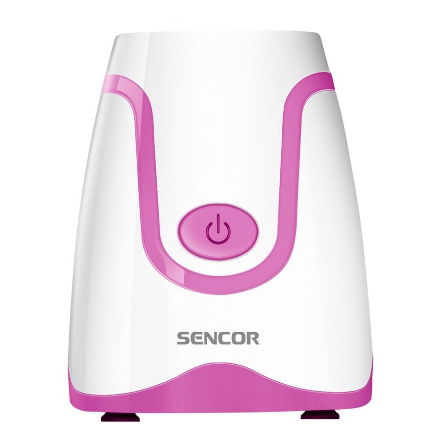 Sencor - Mélangeur Personnel avec un Capactité de 0.6L + Moulin à Café, 300W, Rose - Simple Boutique