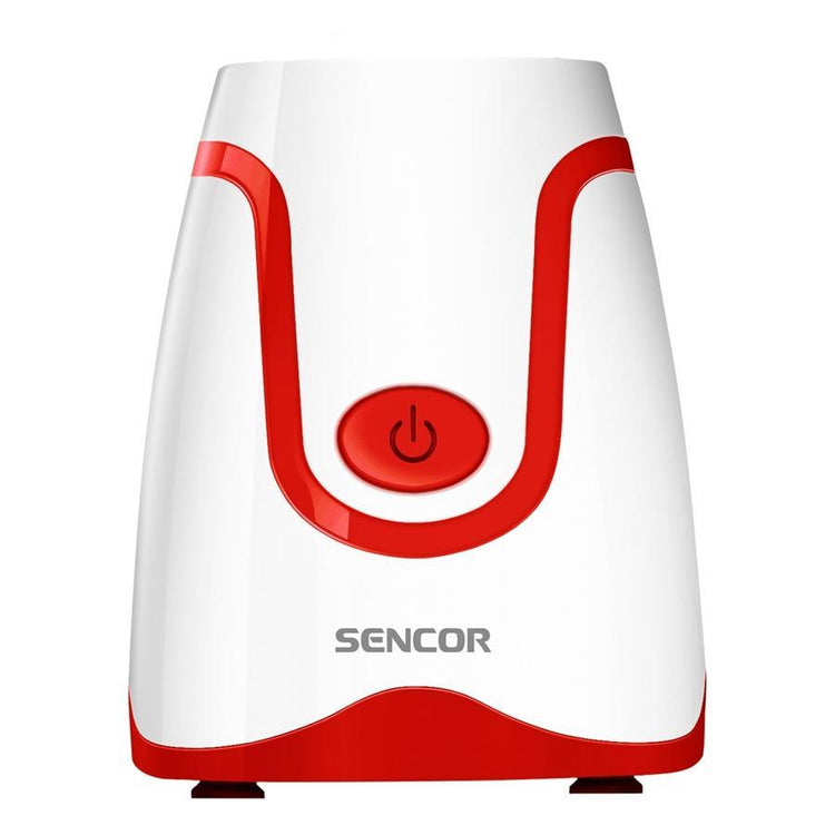 Sencor - Mélangeur Personnel avec un Capactité de 0.6L + Moulin à Café, 300W, Rouge - Simple Boutique