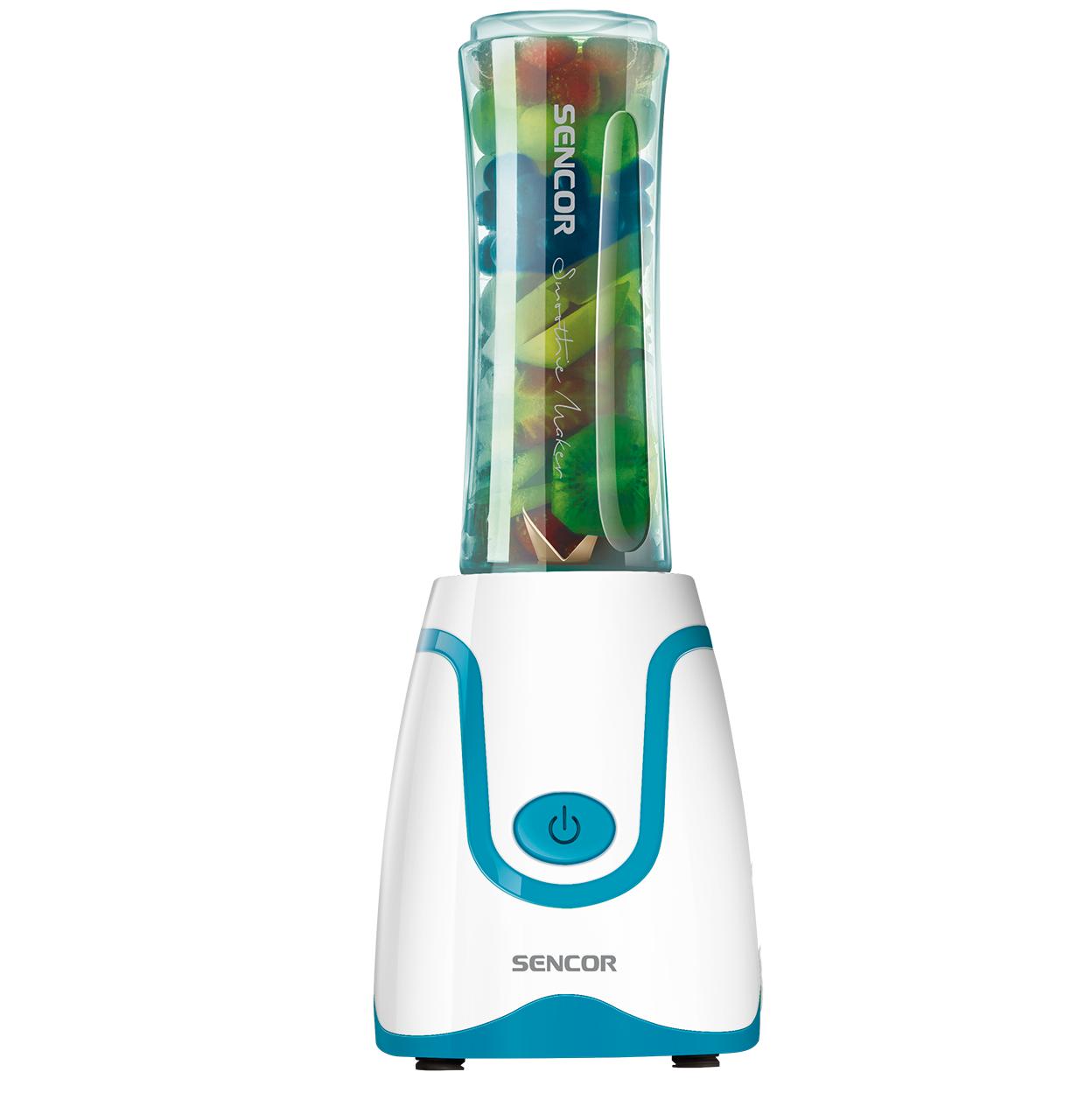 Sencor - Mélangeur Personnel avec un Capactité de 0.6L + Moulin à Café, 300W, Turquoise - Simple Boutique