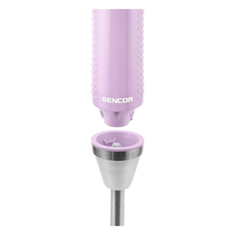 Sencor - Mélangeur à Main Mince avec Contrôle de Vitesse Variable, 150W, Comprend un Gobelet de 17oz, Mauve - Simple Boutique