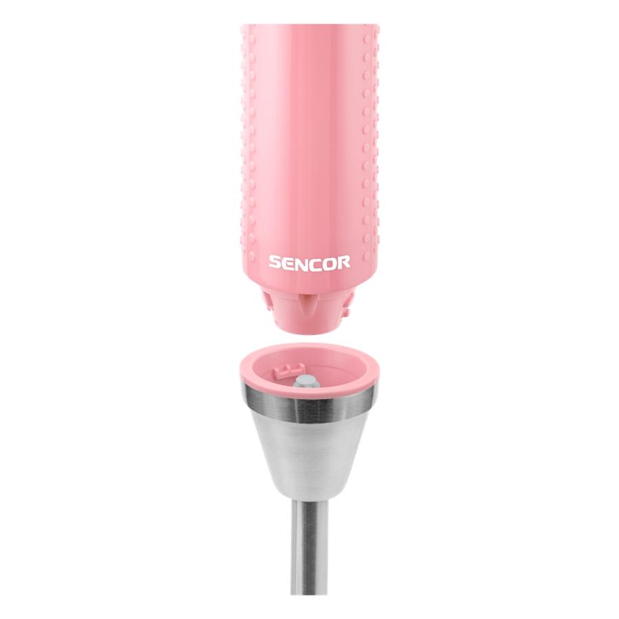 Sencor - Mélangeur à Main Mince avec Contrôle de Vitesse Variable, 150W, Comprend un Gobelet de 17oz, Rouge - Simple Boutique