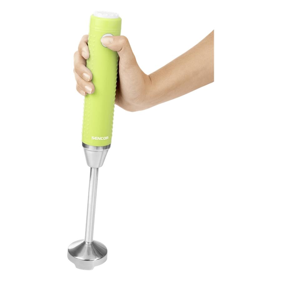 Sencor - Mélangeur à Main Mince avec Contrôle de Vitesse Variable, 150W, Comprend un Gobelet de 17oz, Vert - Simple Boutique
