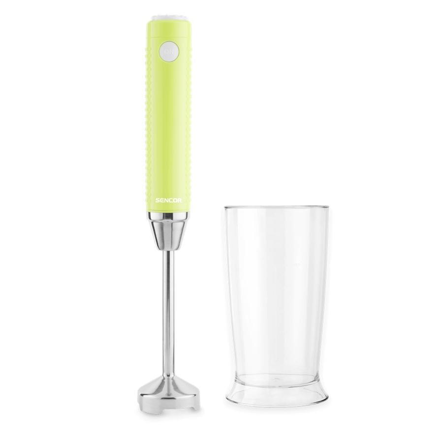Sencor - Mélangeur à Main Mince avec Contrôle de Vitesse Variable, 150W, Comprend un Gobelet de 17oz, Vert - Simple Boutique